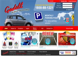 Showcase: Godell Monthly Parking Pass - E-Commerce Web Site - Malaysia Parking Management