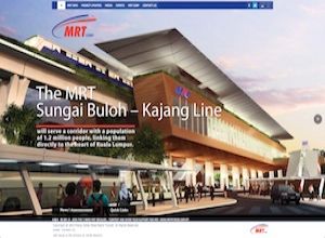 Showcase: MRT Corp - Corporate Web Site - Malaysia's First Mass Rapid Transit Project - Sungai Buloh - Kajang Line