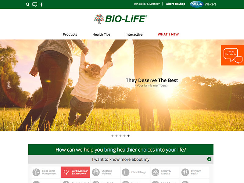 Content Management System : BIO-LIFE